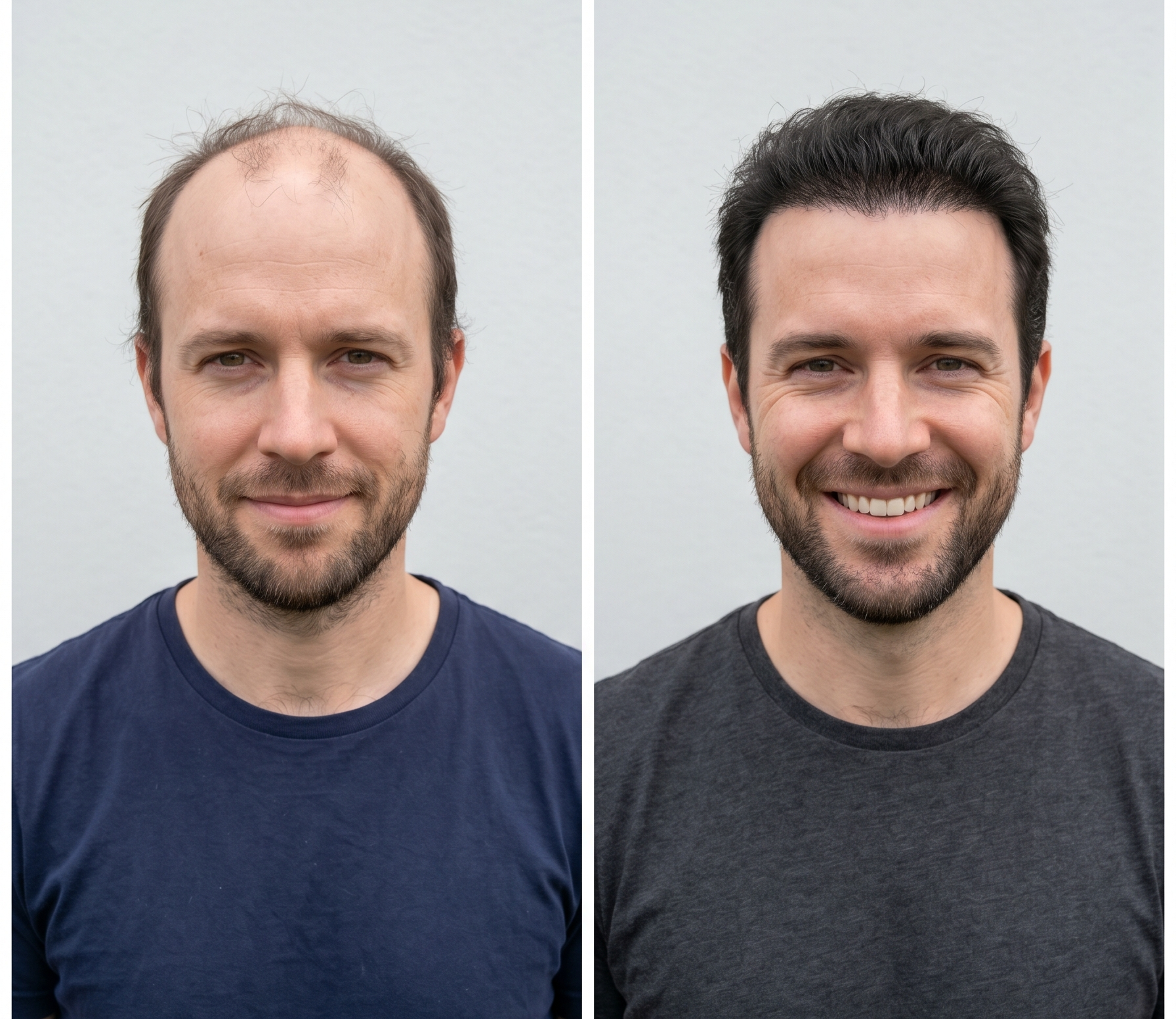 Hair loss treatment result after 12 months